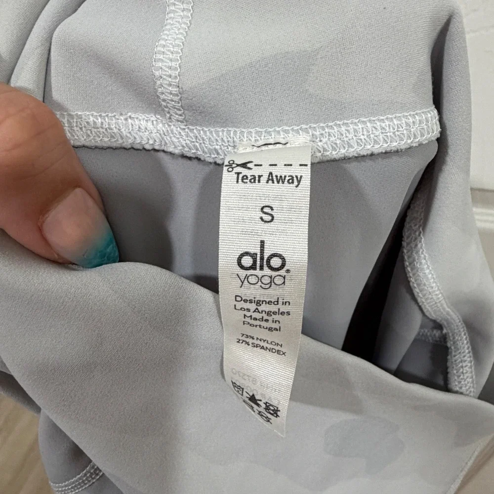 Alo Yoga High Waist Vapor Camo Leggings Grey Camouflage W5707R RN87370